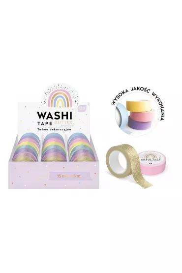 Interdruk INT Ta�ma dekoracyjna Glitter Pastel 5m