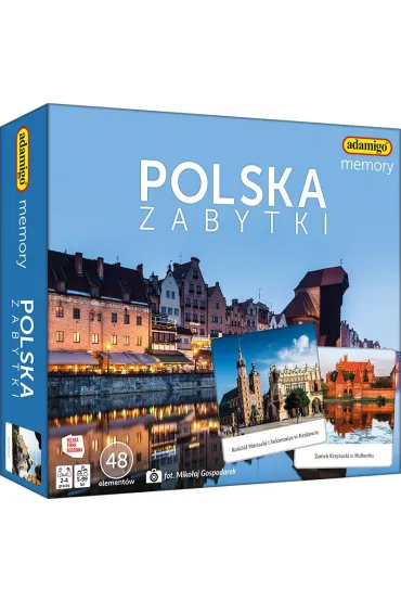 Gra Memory Polska Zabytki ADAMIGO 7905