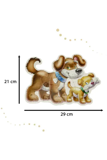 Puzzle maxi 4w1 -zwierz�ta z dzie�mi (4+5+6+7 el.) Castorland