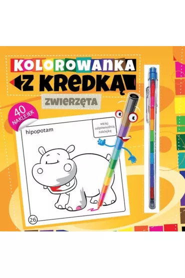 Kolorowanka z kredk�. Zwierz�ta - Marcin Po�udniak