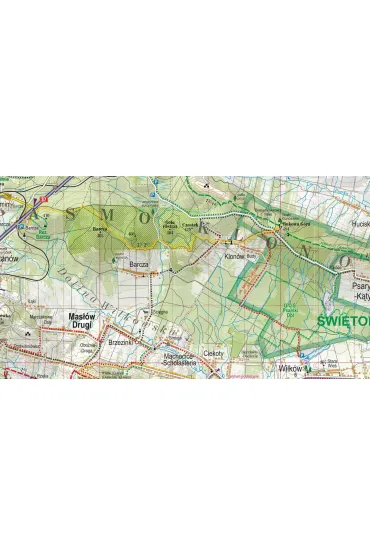 G�ry �wi�tokrzyskie laminowana mapa turystyczna 1:75 000