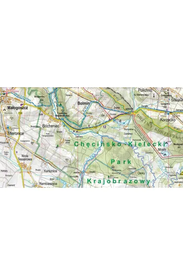 G�ry �wi�tokrzyskie laminowana mapa turystyczna 1:75 000