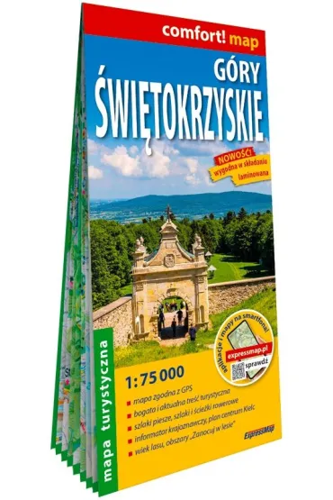 G�ry �wi�tokrzyskie laminowana mapa turystyczna 1:75 000