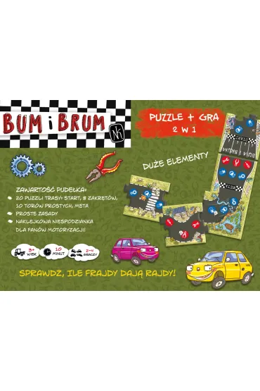 Puzzle BUM i BRUM. Rajd Malucha Nasza Ksi�garnia - Ignacy  Nowicki
