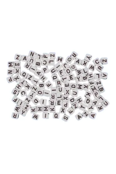 Koraliki ABC bia�e Fandy