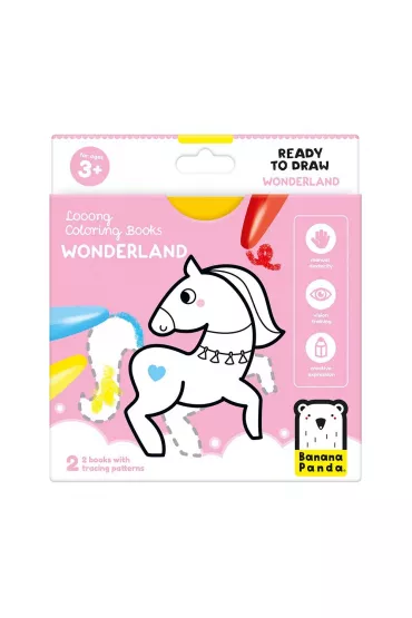 Looong Coloring Books - Ready To Draw. WONDERLAND 3+