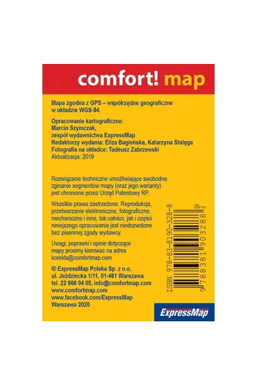 comfort!map Mapa turystyczna Pieniny 1:50 000