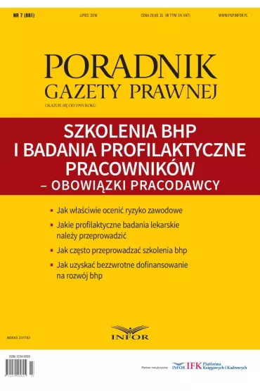 eBook Szkolenia BHP i badania profilaktyczne pracownik�w &ndash; obowi�zki pracodawcy pdf - Infor Pl
