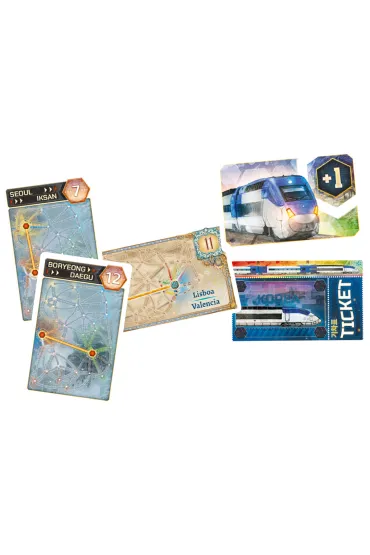 Wsi��� do Poci�gu: Kolekcja Map 8 - P�wysep Iberyjski i Korea Po�udniowa - Alan R. Moon
