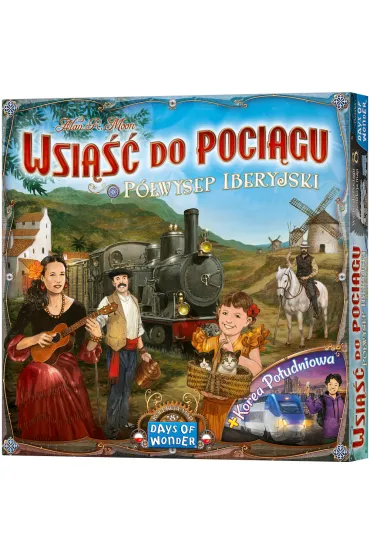Wsi��� do Poci�gu: Kolekcja Map 8 - P�wysep Iberyjski i Korea Po�udniowa - Alan R. Moon