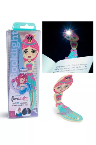 Thinking Gifts Flexilight Pals Mermaid Teal - Lampka do ksiki