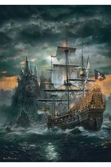 Puzzle 1500 el. High Quality Collection. Statek piracki Clementoni