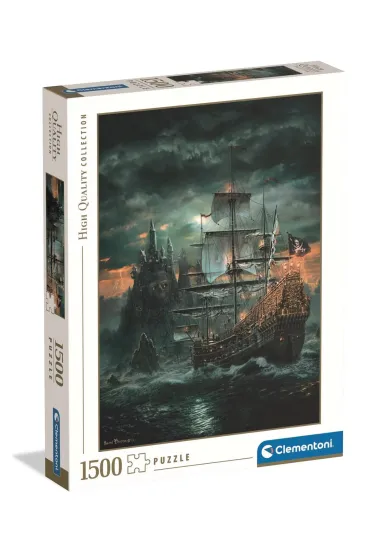 Puzzle 1500 el. High Quality Collection. Statek piracki Clementoni