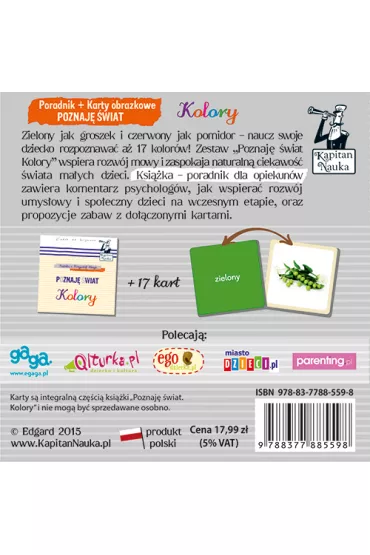 Kolory. Karty obrazkowe Poznaj� �wiat. Kapitan Nauka