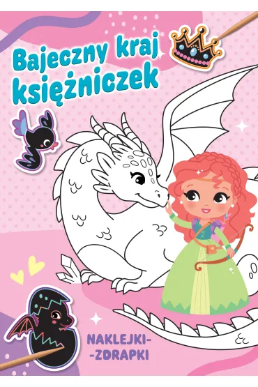 Bajeczny kraj ksi�niczek. Naklejki-zdrapki - Pauline  Montagnon Ilustr