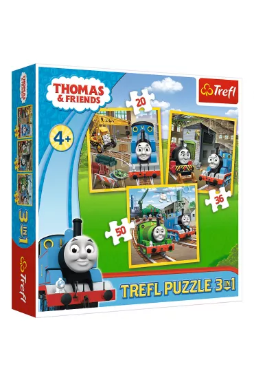 Puzzle 3w1 Tomek rusza do akcji Trefl