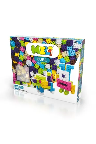 Klocki konstrukcyjne Meli Cube Pink 200 szt