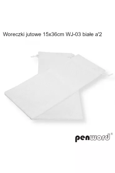 Polsirhurt Woreczki jutowe bia�e 36x15cm