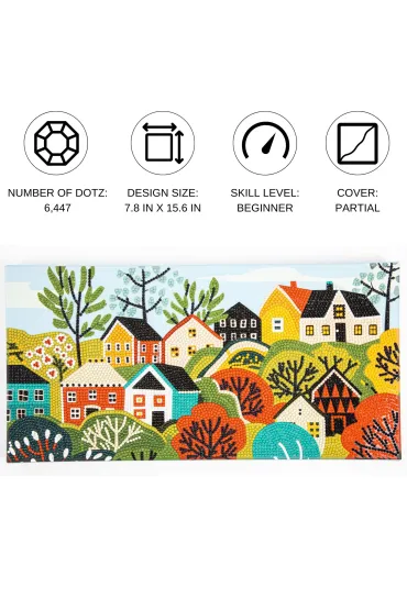 Diamond Dotz Haft diamentowy - Adults Village 40x20cm