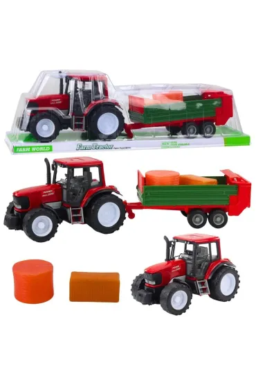 Traktor rolniczy z przyczep� zielon� LeanToys