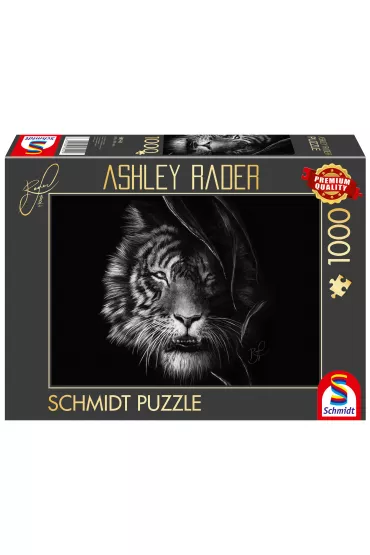 Puzzle 1000 el. PQ Ashley Rader Tygrys Schmidt - Ashley  Rader