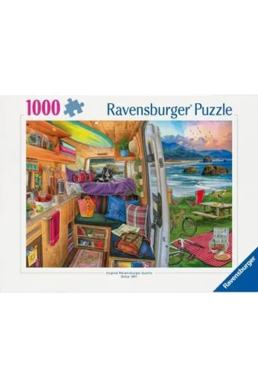 Puzzle 1000 el. Widok z kampera Ravensburger
