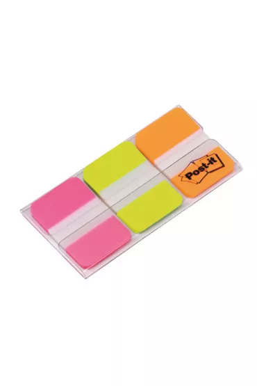 Zak�adki indeksuj�ce 25x38 mm po 22 sztuki Post-in 3 kolory 3M 686-POG
