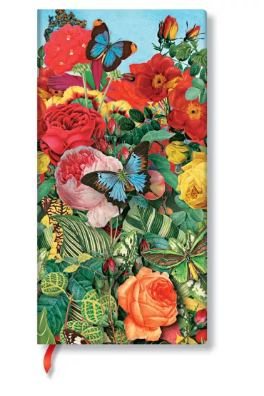 Paperblanks Nature Montages Notatnik Butterfly Garden Slim linia