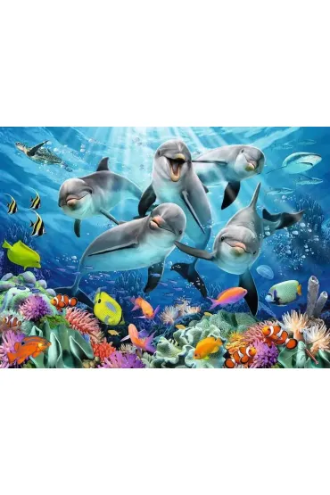 Puzzle 500 el. 2D Delfiny Ravensburger