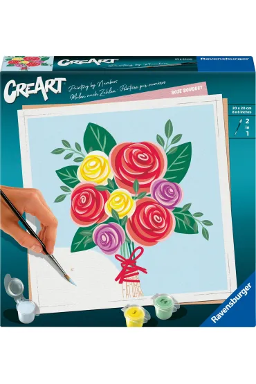 Malowanie po numerach CreArt - Bukiet R� Ravensburger