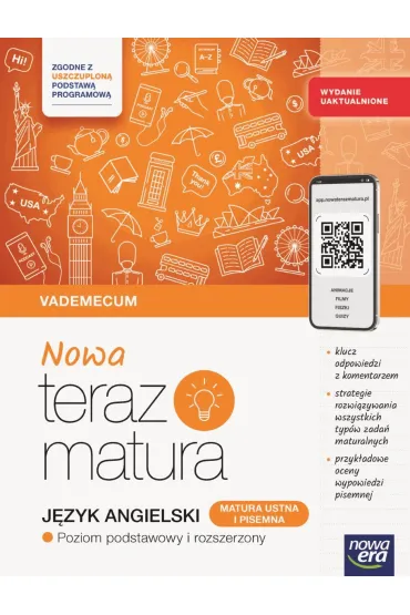 Pakiet Matura 2026: Nowa Teraz matura. J�zyk angielski. Poziom podstawowy i rozszerzony: Vademecum oraz Arkusze maturalne