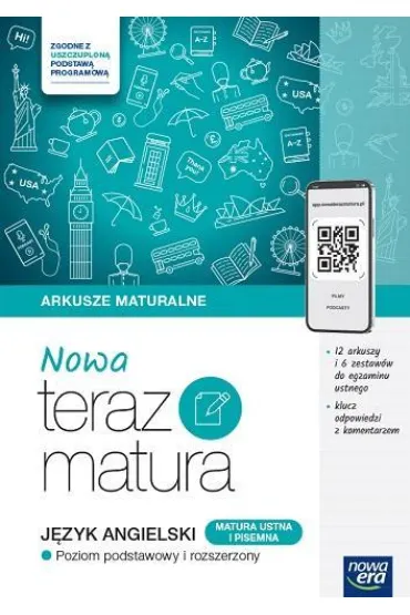 Pakiet Matura 2026: Nowa Teraz matura. J�zyk angielski. Poziom podstawowy i rozszerzony: Vademecum oraz Arkusze maturalne