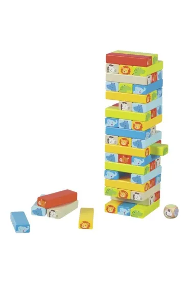 Wie�a do uk�adania typu jenga z motywami zwierz�t Goki