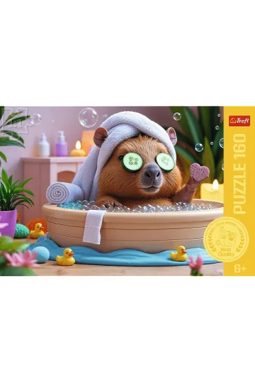 Puzzle 160 el. Kapibara w SPA Trefl