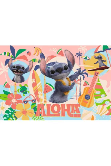 Puzzle 100 el. Stitch i przyjaciele w akcji Trefl