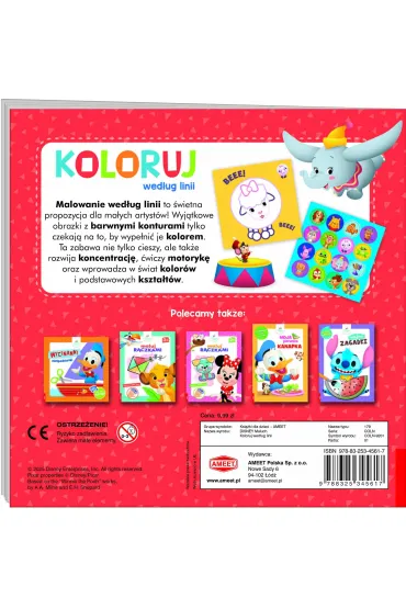 Disney Maluch koloruj wed�ug linii COLN-9201