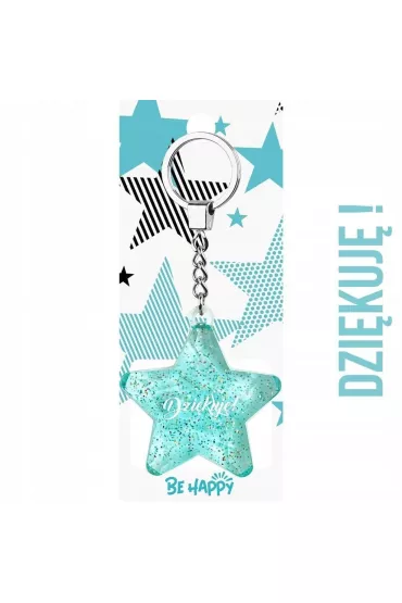Be-Happy Gifts Brelok gwiazdka Dzi�kuj�!