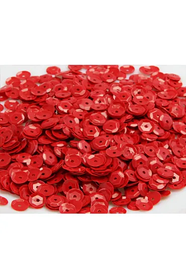 CEKINY 8MM/15GRAM czerwone pastelowe