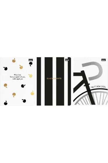 Beniamin Zeszyt A4 60k.w kratk� black&white 1szt.mix