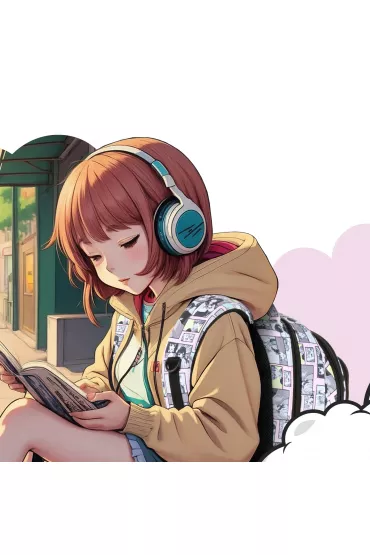 Derform Plecak 3-komorowy Backup komiks Manga pastel PLB6X02