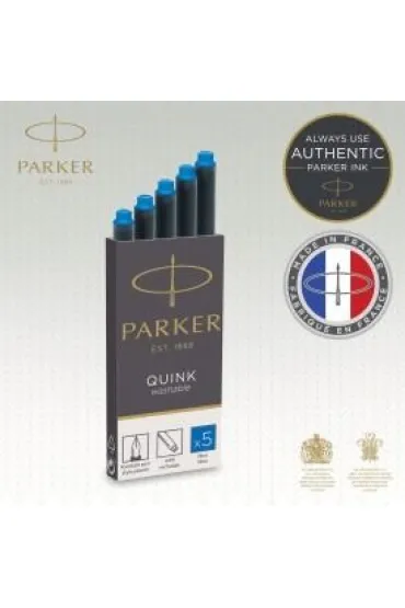 Parker Naboje do pi�ra d�ugie niebieskie 5 szt.