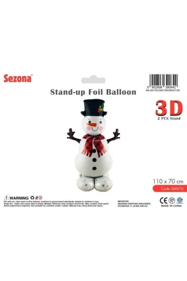 Balon Bo�e Narodzenie Ba�wan 110x70cm