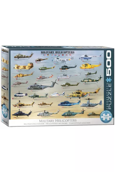 Puzzle 500 el. Military Helicopters Eurographics
