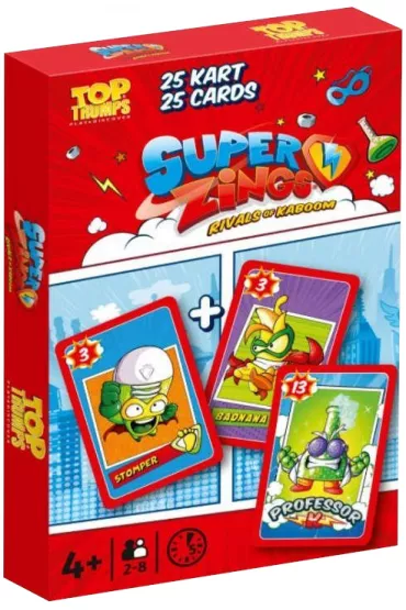 Top Trumps. Super Zings. Rivals of Kaboom