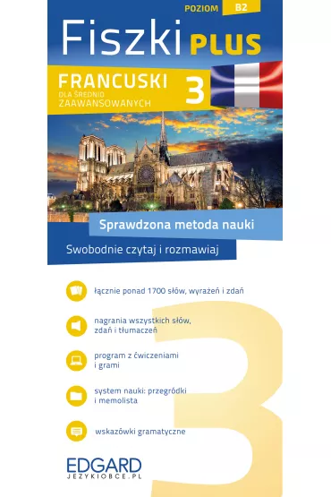 Fiszki plus. Francuski dla �rednio zaawansowanych. Poziom B2 - Wojciech Red W�sowicz