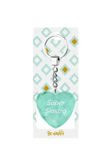 Be-Happy Gifts Brelok prezentowy Super Siostra