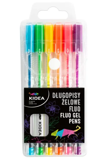 Derform D�ugopisy �elowe fluo 6 szt.