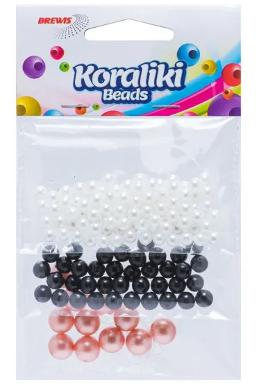 Koraliki do nawlekania 3 kolory 36g Brewis