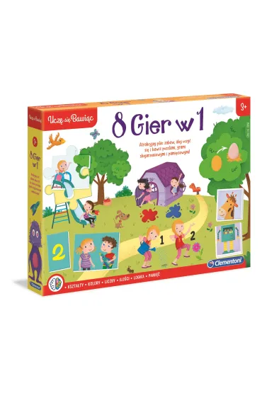 Ucz� sie bawi�c. 8 Gier w 1 Clementoni