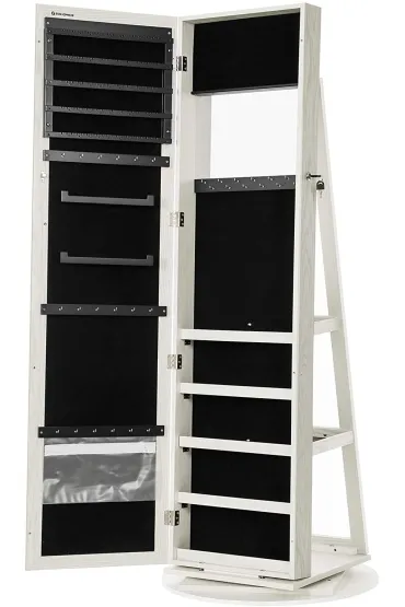 Songmics Szafka stoj�ca na bi�uteri� lustro 161cm